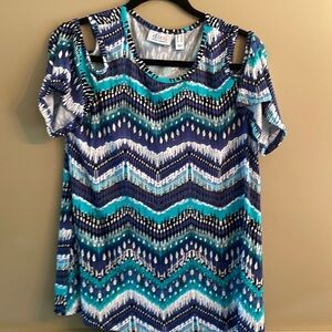 Cold shoulder top. Size medium